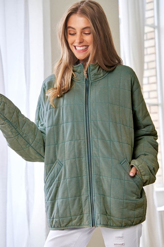 Soft clearance quilted jacket