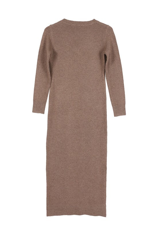 Lilou V-Neck Sweater Maxi Dress