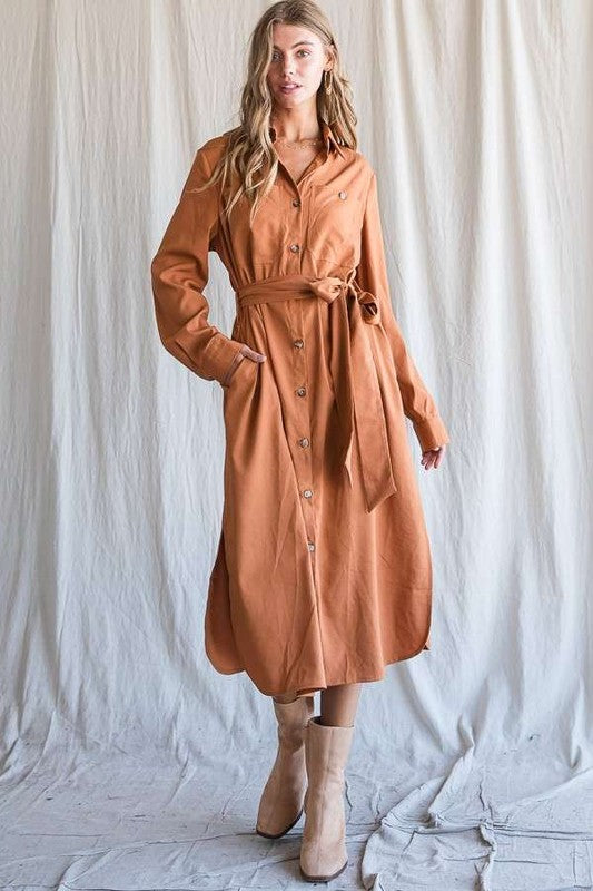 Jade By Jane PLUS Button down shirt long dress