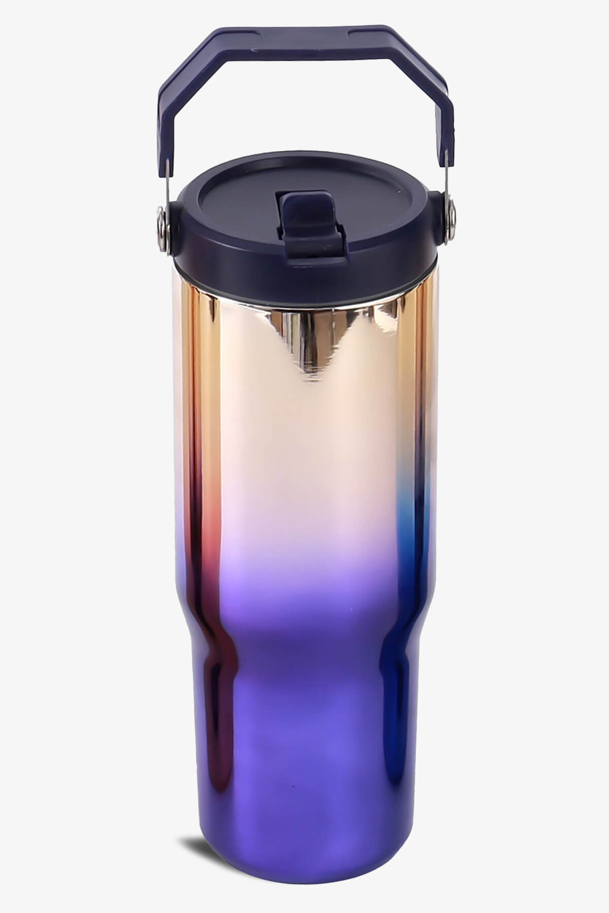 Load image into Gallery viewer, 30 oz Mirror Tumbler with Handle and Flip Straw
