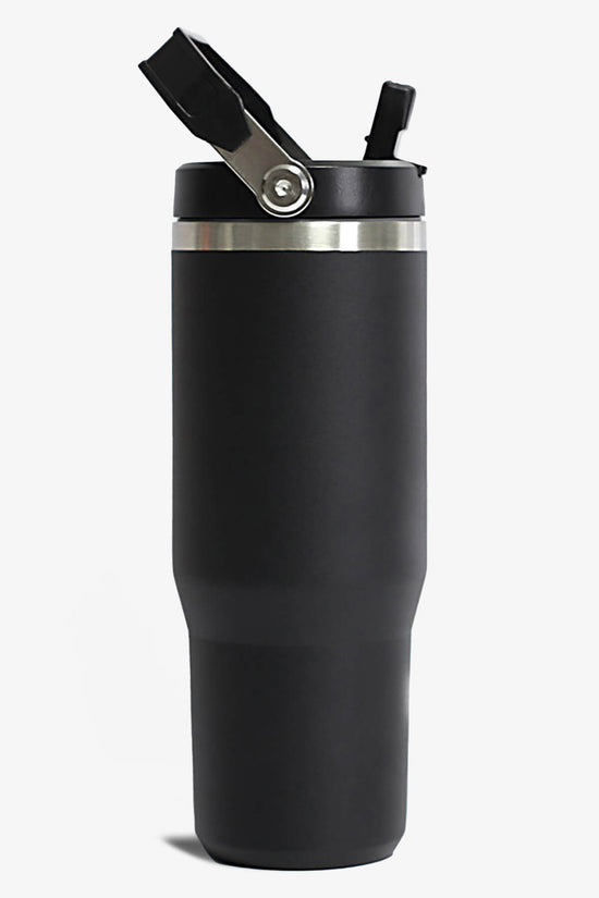 30 oz Tumbler With Handle And Flip Straw