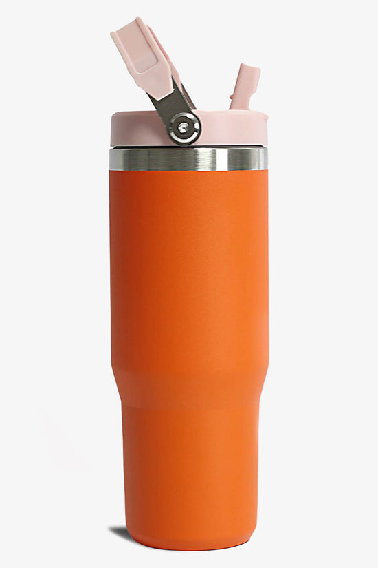 Load image into Gallery viewer, 30 oz Tumbler With Handle And Flip Straw
