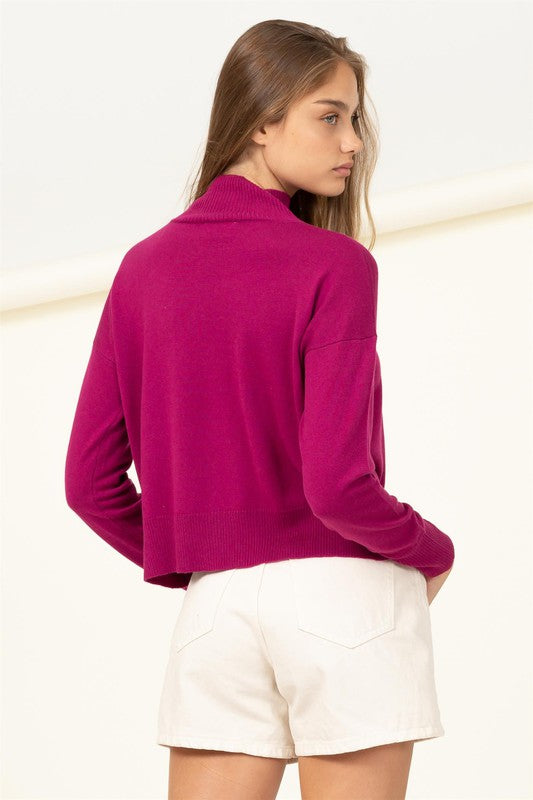 Load image into Gallery viewer, HYFVE Junior Warm Personality High-Neckline Sweater
