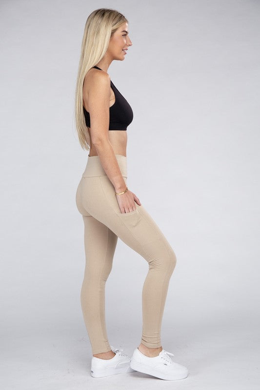 Ambiance Apparel Active Leggings Featuring Concealed Pockets