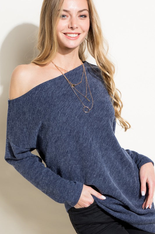 e Luna ONE SHOULDER SEXY TOP