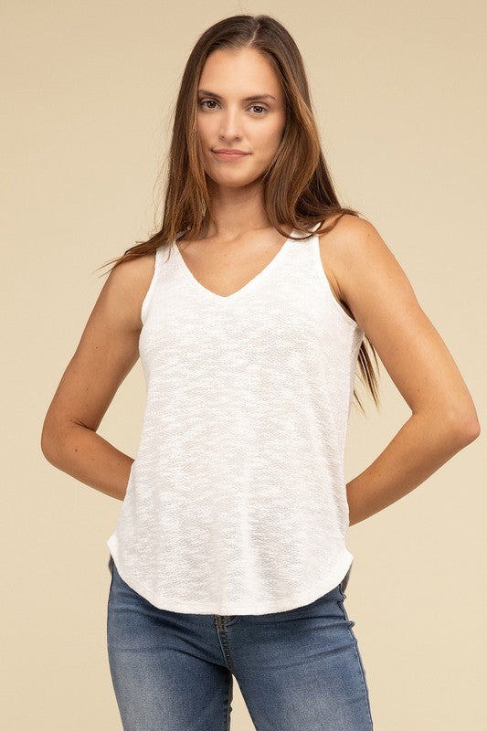 ZENANA V Neck Sleeveless Cami Top