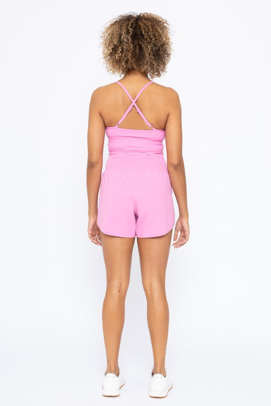 Mono B Cross Back Active Romper