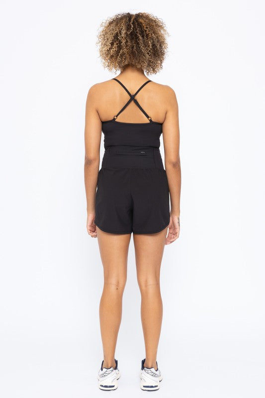 Mono B Cross Back Active Romper