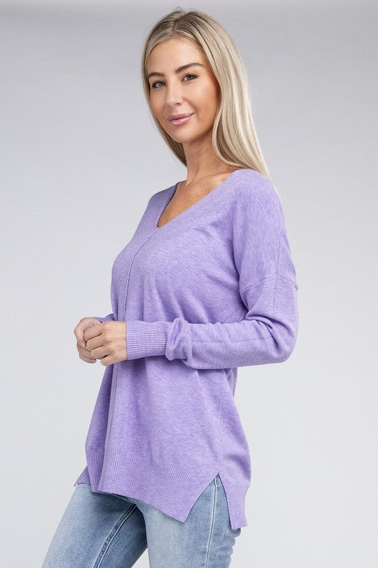 Load image into Gallery viewer, ZENANA Garment Dyed Front Seam Sweater
