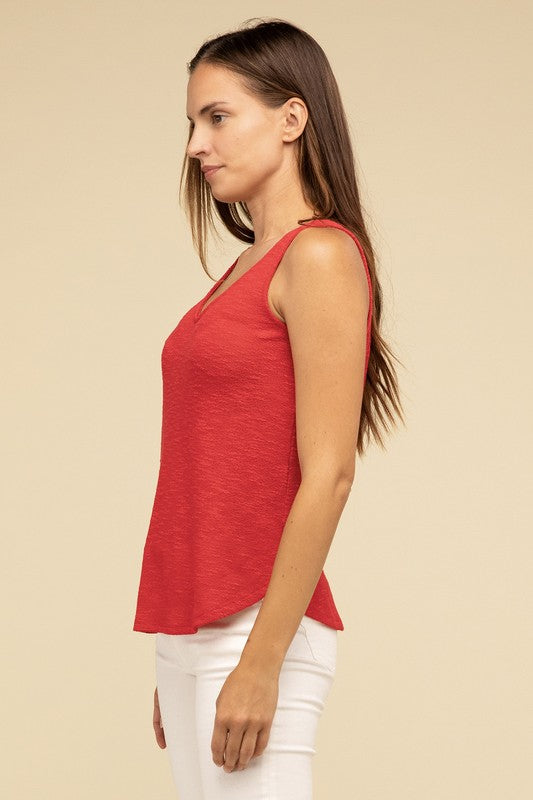 ZENANA V Neck Sleeveless Cami Top