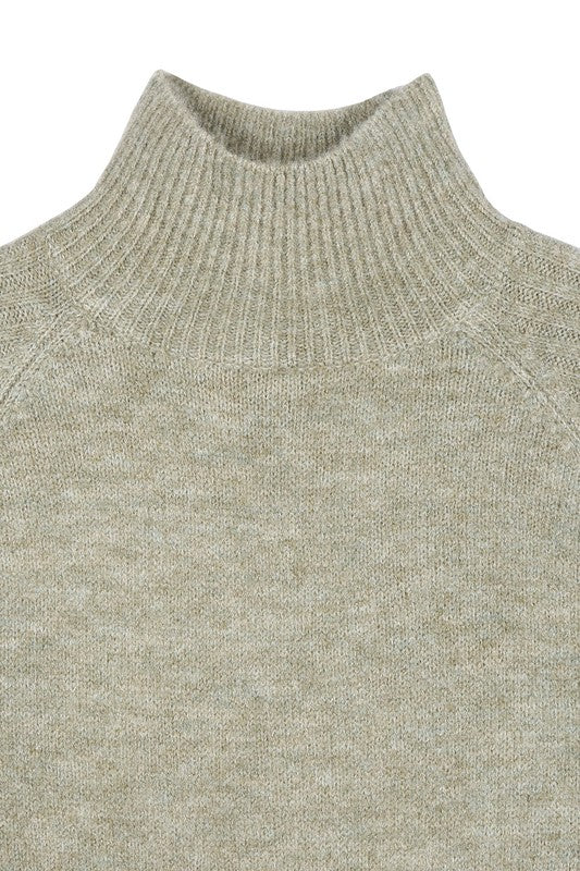 Load image into Gallery viewer, Lilou Crop mock neck sweater
