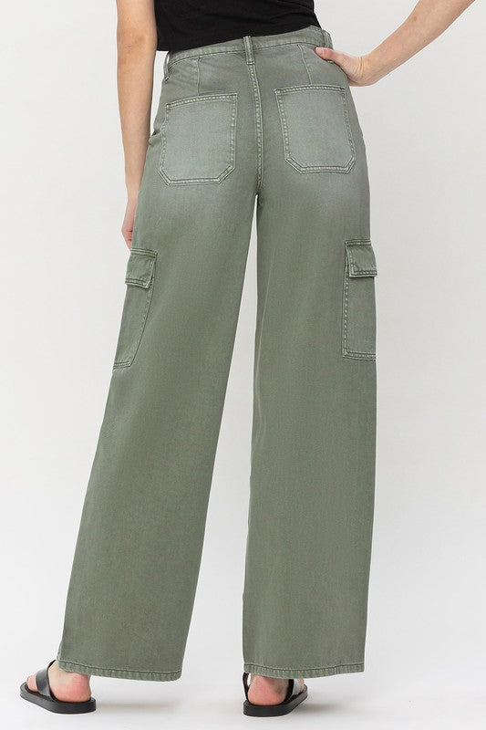 Wide Leg Cargo Utility Pants from Vervet by Flying Monkey