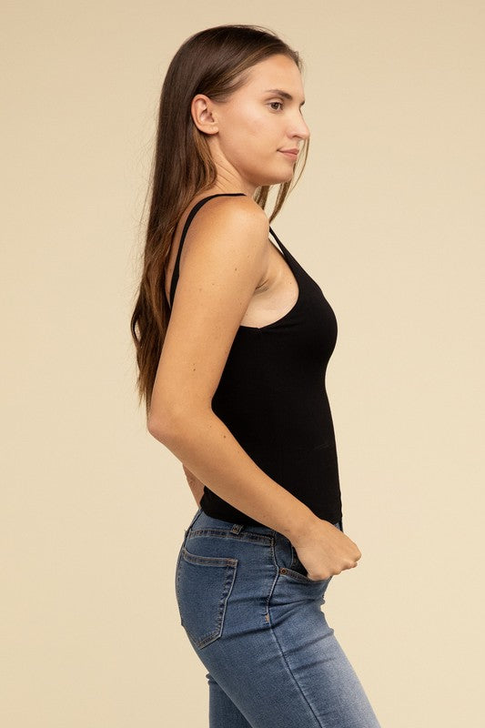 ZENANA Double Layer Round Neck Tank Top