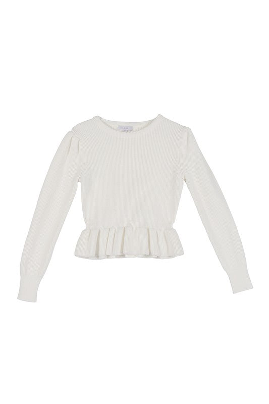 Load image into Gallery viewer, Lilou Peplum sweater top
