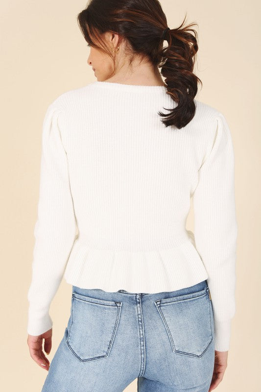 Lilou Peplum sweater top