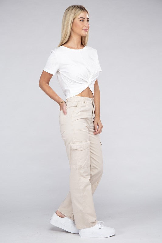 HAPIMO Clearance Cargo Pants for Women Solid Color Casual Comfy Pants  Womens Wide Leg Loose Chain Link Cutout Trousers Teens Fall Fashion Outfits  Elastic High Waist white L 