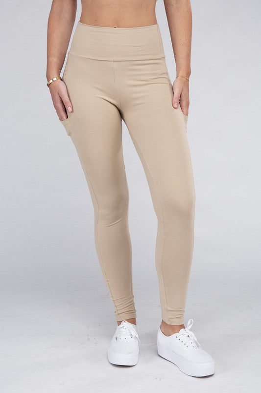 Ambiance Apparel Active Leggings Featuring Concealed Pockets