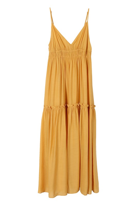 Lilou Sleeveless Tiered Tank Maxi Dress