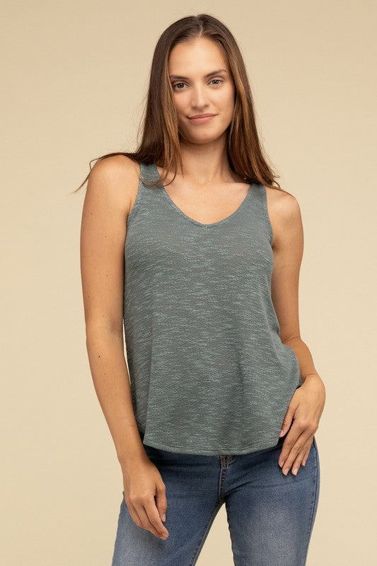 ZENANA V Neck Sleeveless Cami Top