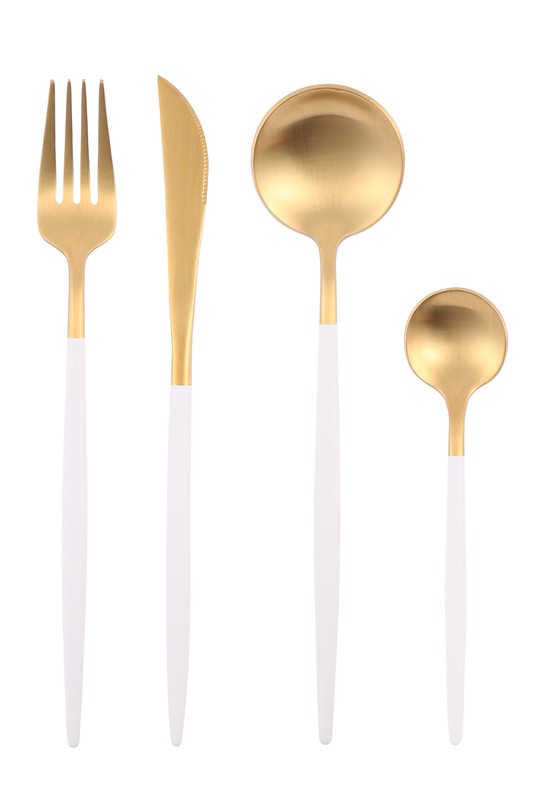 ReeVe Gold Plated Stainless Steel Cutlery Set