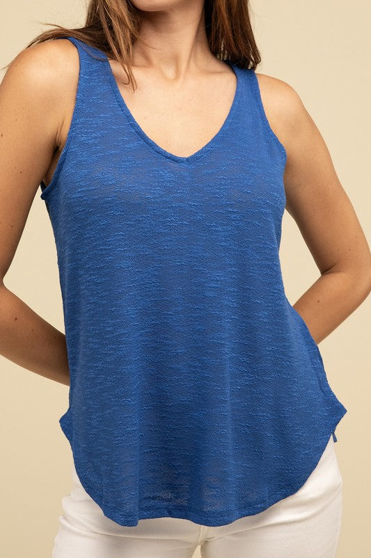 ZENANA V Neck Sleeveless Cami Top