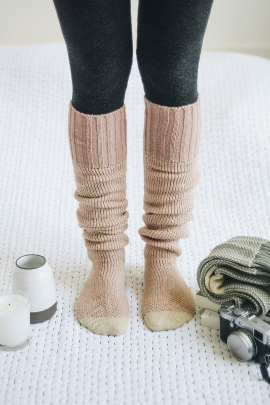 Leto Accessories Knitted Lounge Socks