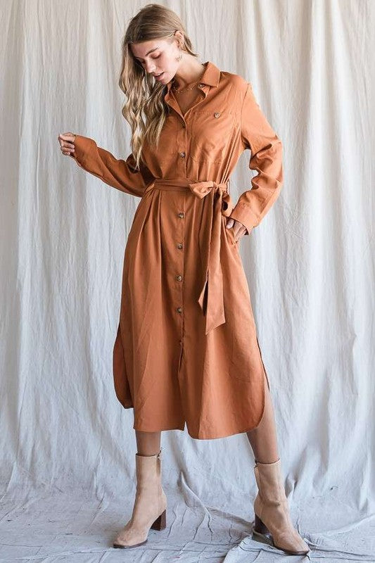 Jade By Jane PLUS Button down shirt long dress