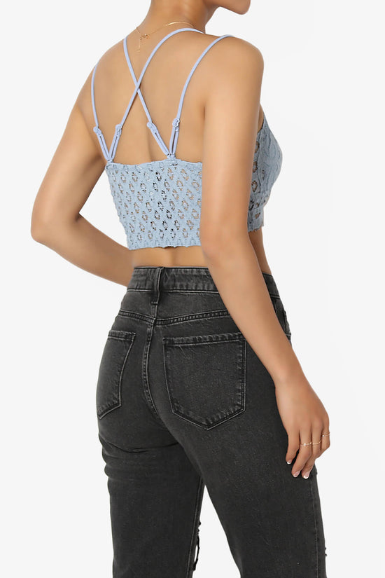 Adella Crochet Lace Bralette ASH BLUE_4