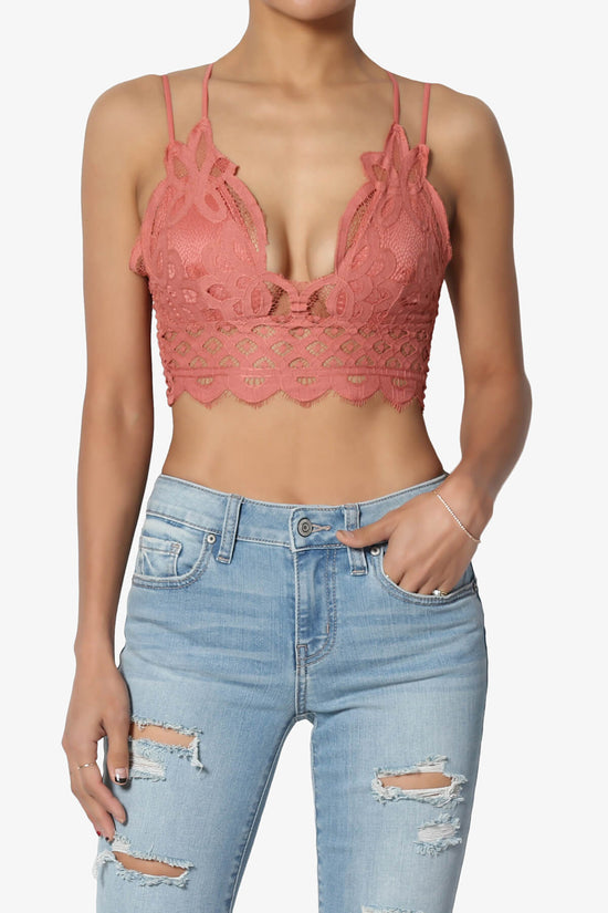 Adella Crochet Lace Bralette ASH ROSE_1