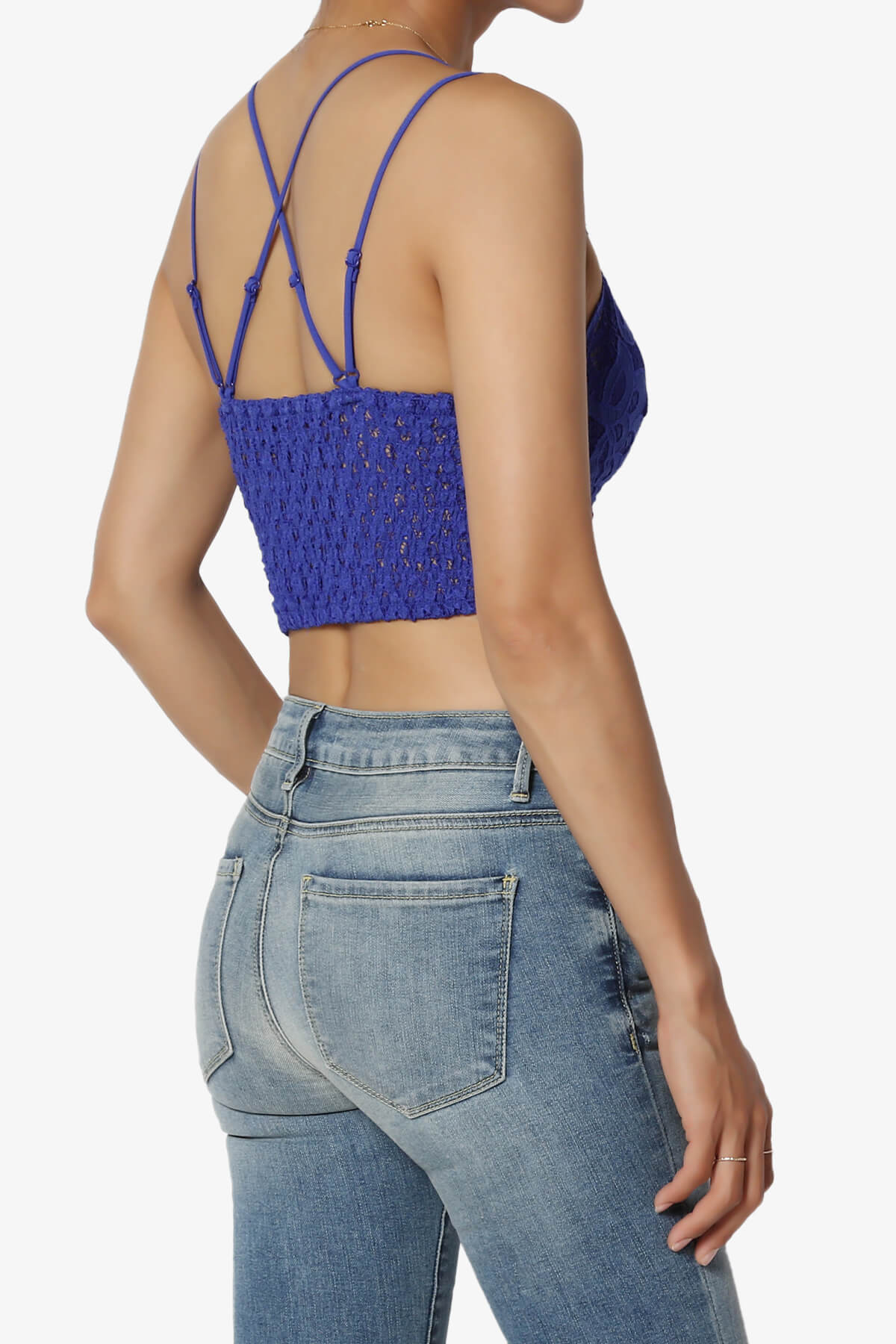 Adella Crochet Lace Bralette BRIGHT BLUE_4