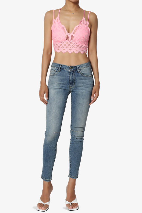 Adella Crochet Lace Bralette BRIGHT PINK_6