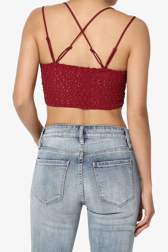 Adella Crochet Lace Bralette BURGUNDY_2