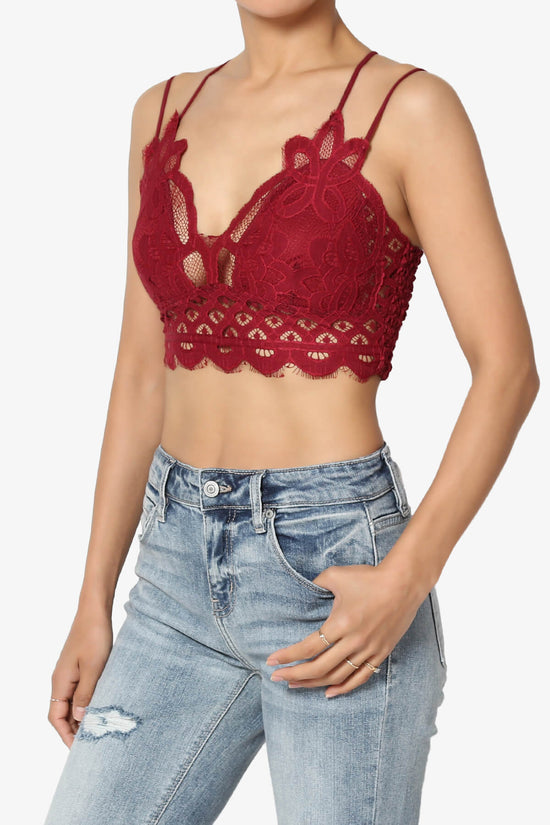 Adella Crochet Lace Bralette BURGUNDY_3