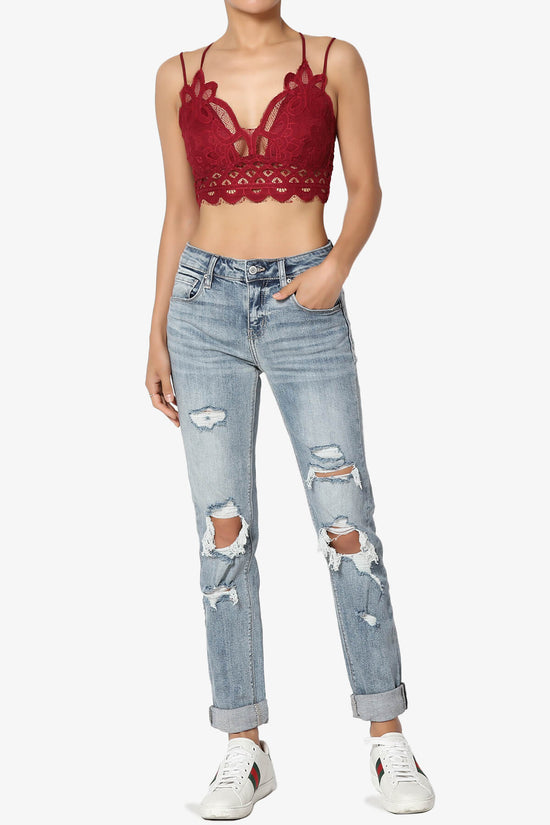 Adella Crochet Lace Bralette BURGUNDY_6