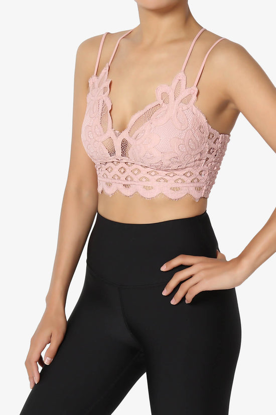 Adella Crochet Lace Bralette CREAM MAUVE_3