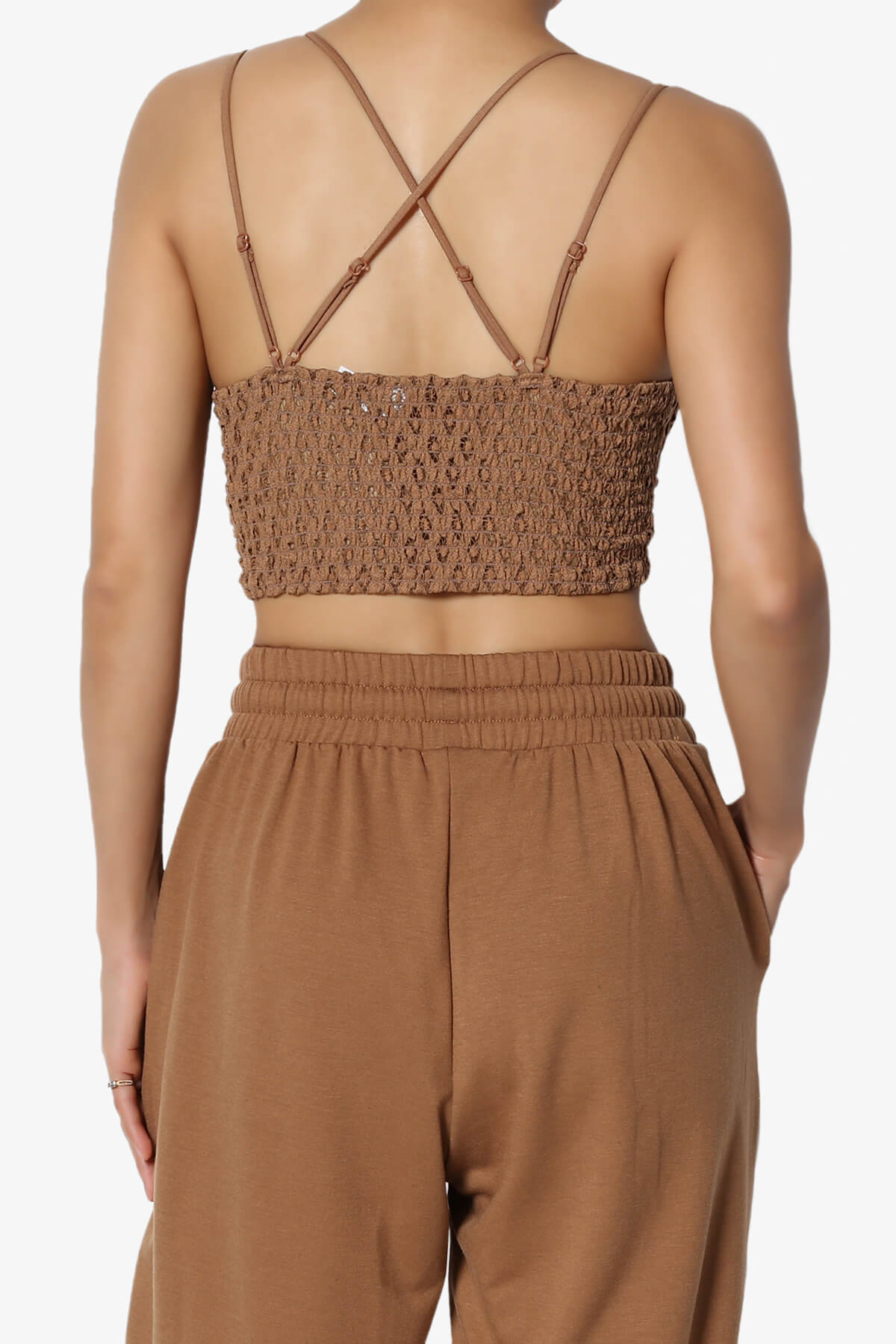 Adella Crochet Lace Bralette DEEP CAMEL_2