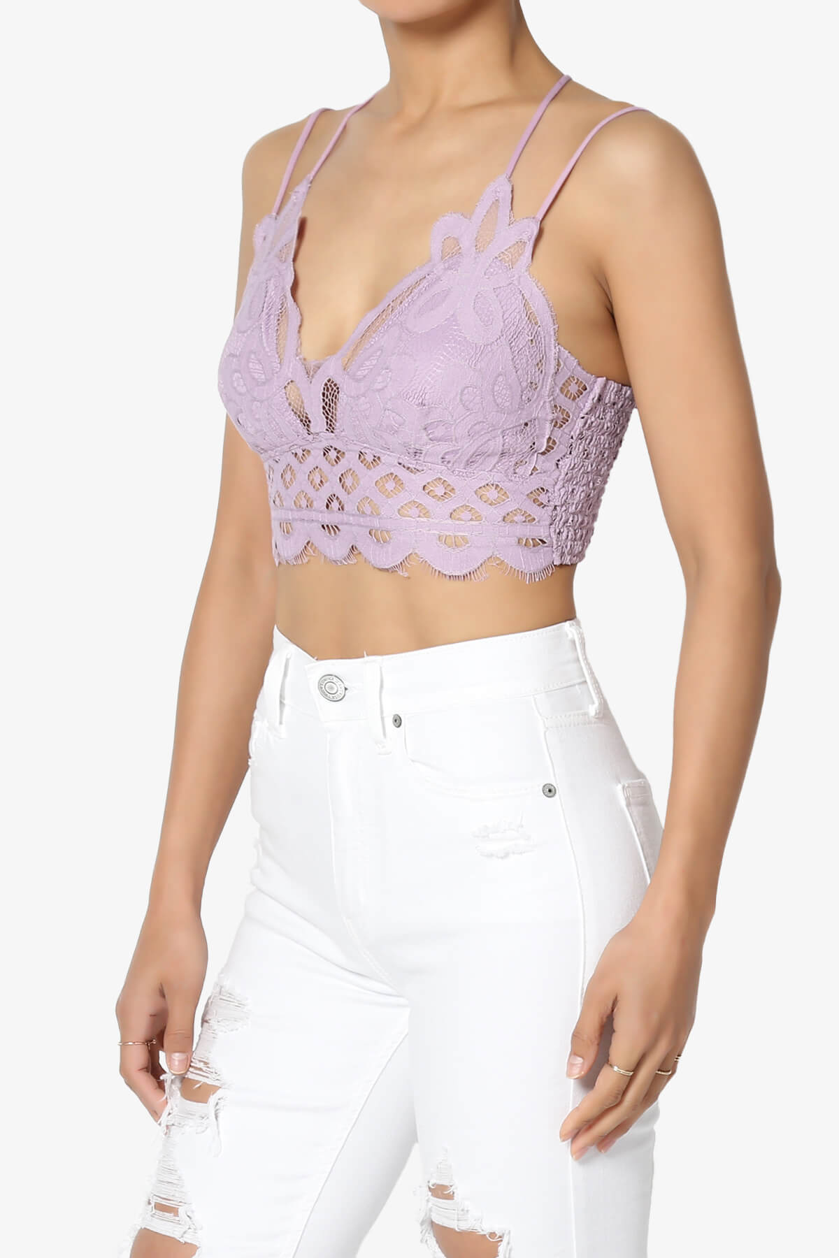 Adella Crochet Lace Bralette DUSTY LAVENDER_3