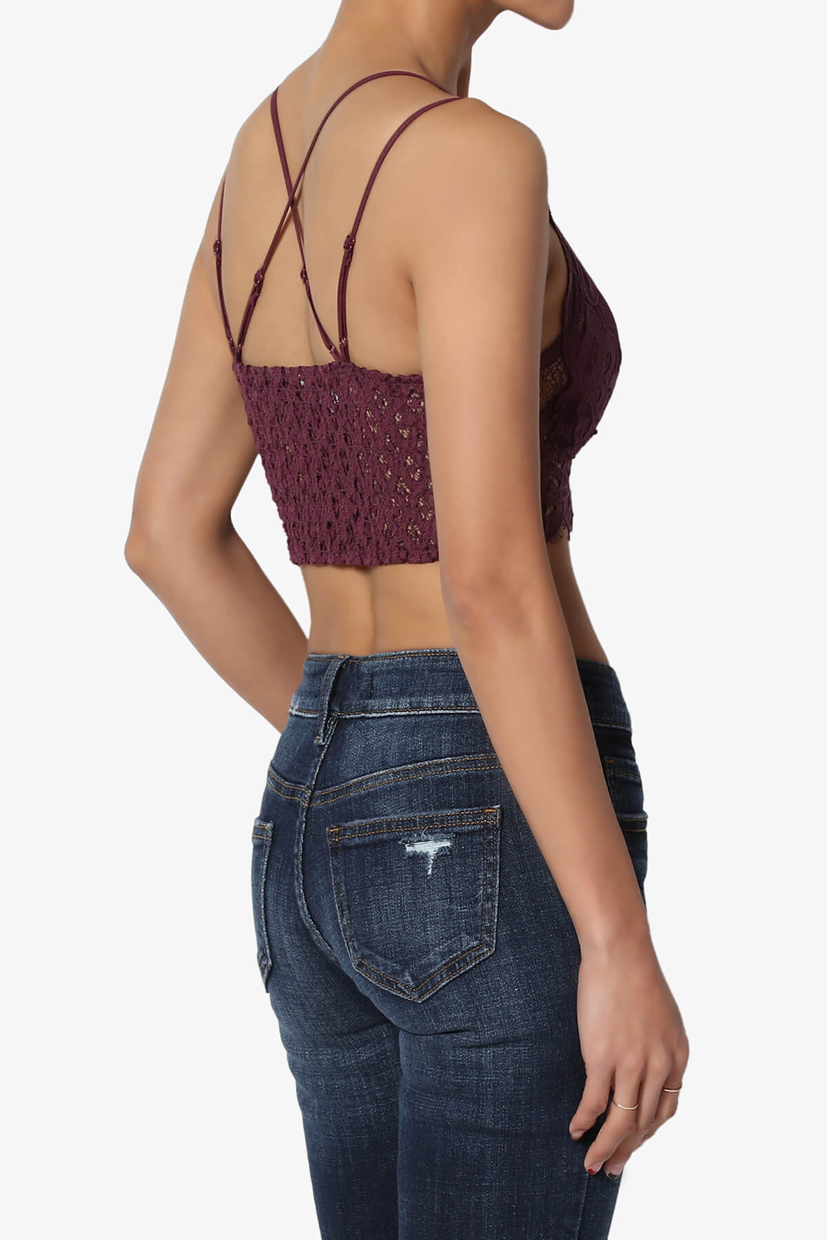Adella Crochet Lace Bralette DUSTY PLUM_4