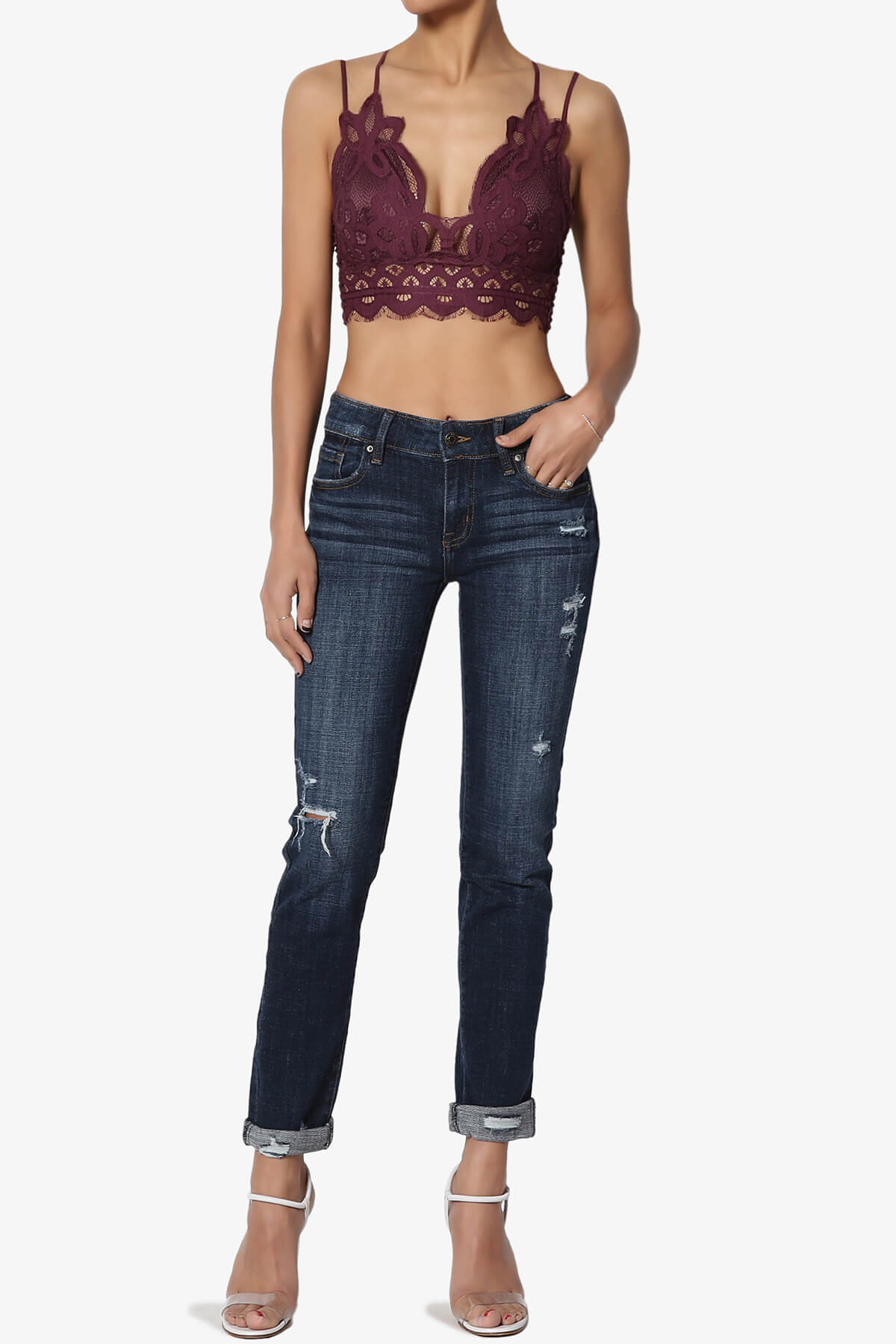 Adella Crochet Lace Bralette DUSTY PLUM_6