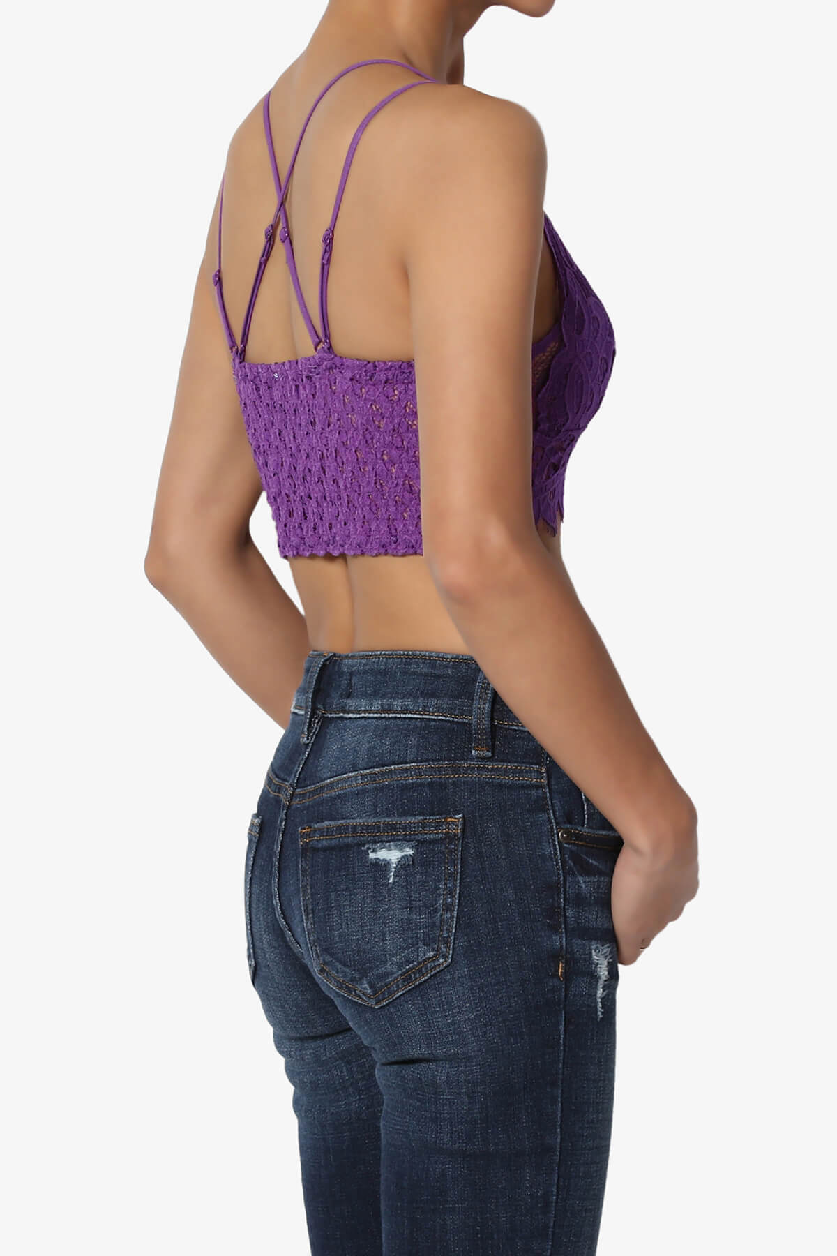 Adella Crochet Lace Bralette VIOLET_4