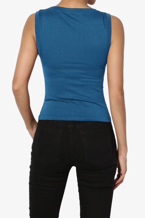 Aika Seamless Crop Tank Top CLASSIC BLUE_2