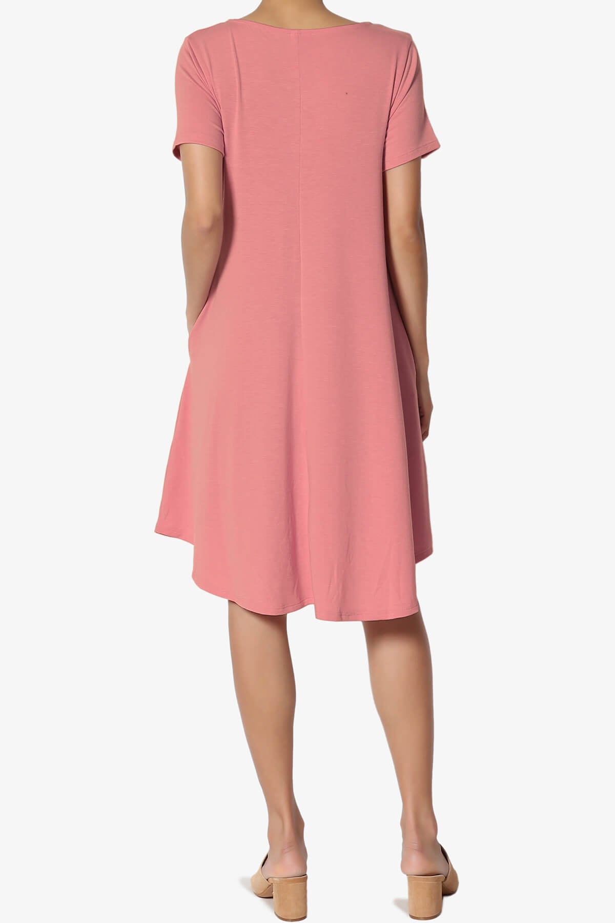 Load image into Gallery viewer, Amella Strappy Scoop Neck Pocket Dress ASH ROSE_2
