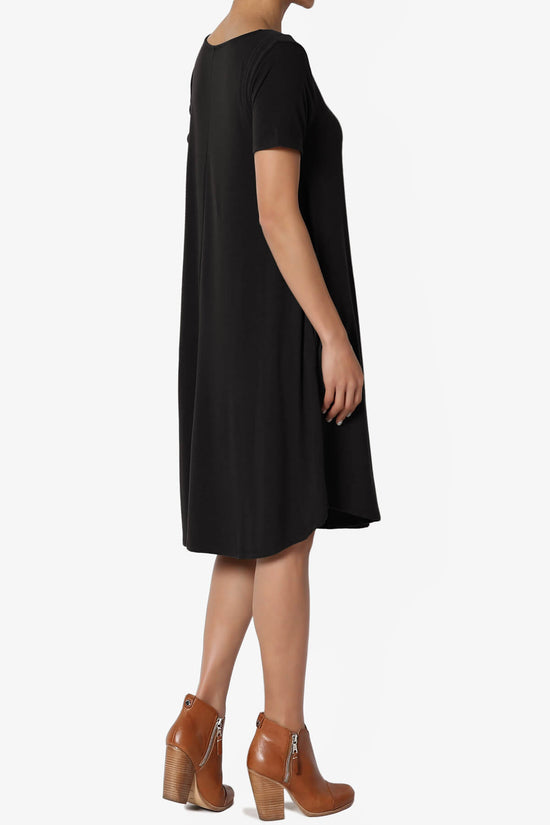 Load image into Gallery viewer, Amella Strappy Scoop Neck Pocket Dress BLACK_4

