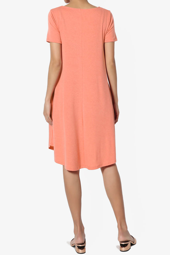 Load image into Gallery viewer, Amella Strappy Scoop Neck Pocket Dress CORAL_2
