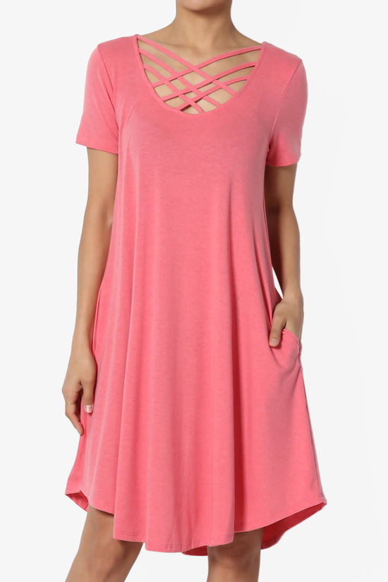 Amella Strappy Scoop Neck Pocket Dress DESERT ROSE_1
