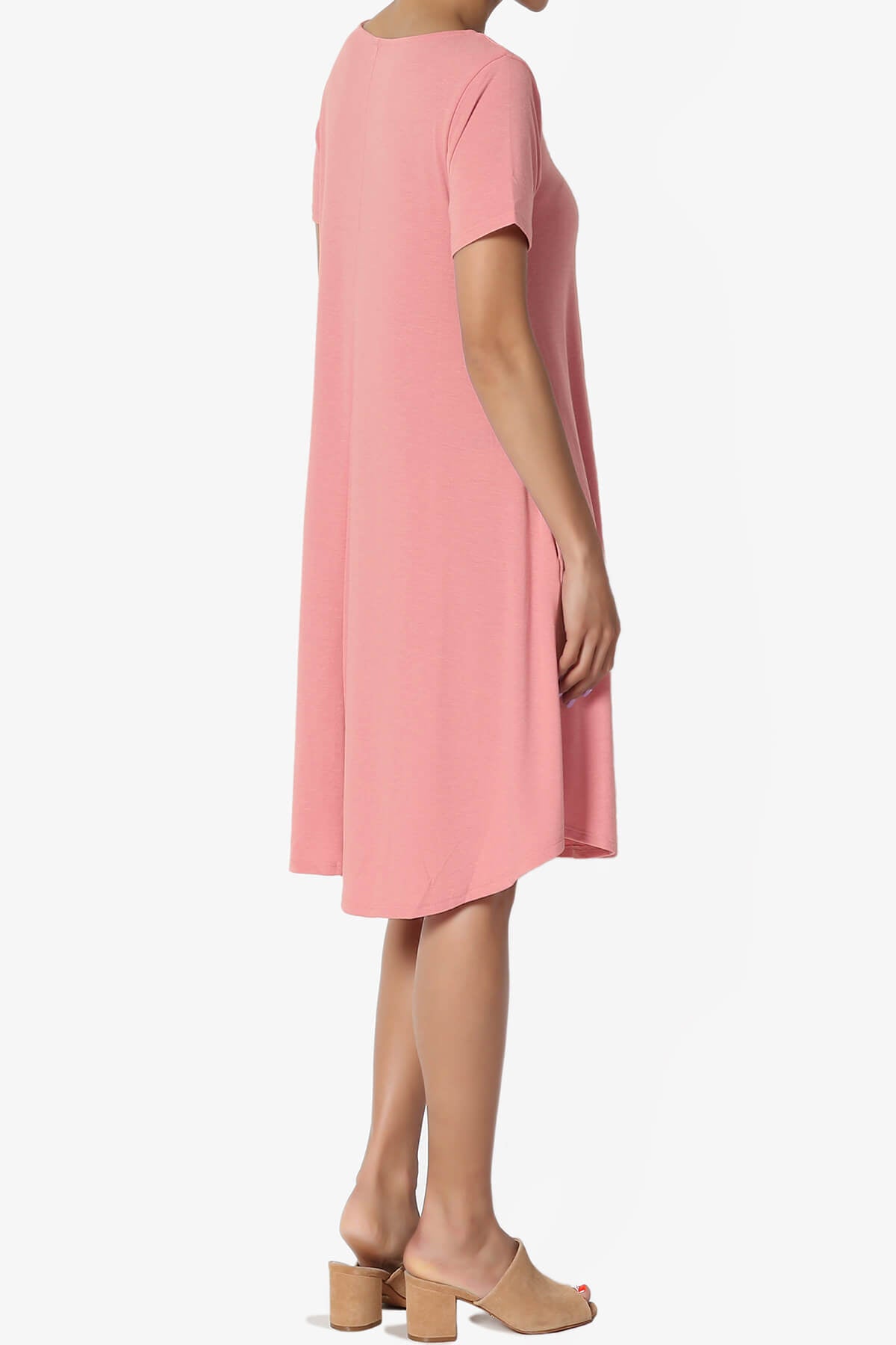 Load image into Gallery viewer, Amella Strappy Scoop Neck Pocket Dress DUSTY ROSE_4
