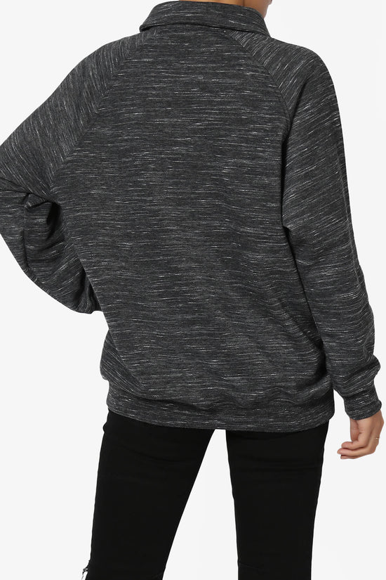 Load image into Gallery viewer, Avianna Oversized Fleece Polo Sweatshirt CHARCOAL_2
