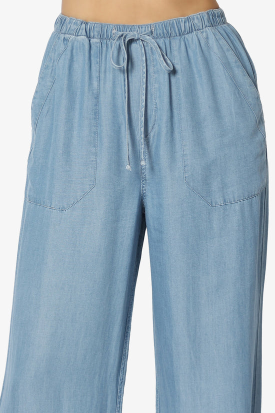 Bahama Chambray All Day High Rise Easy Pants BLUE_5