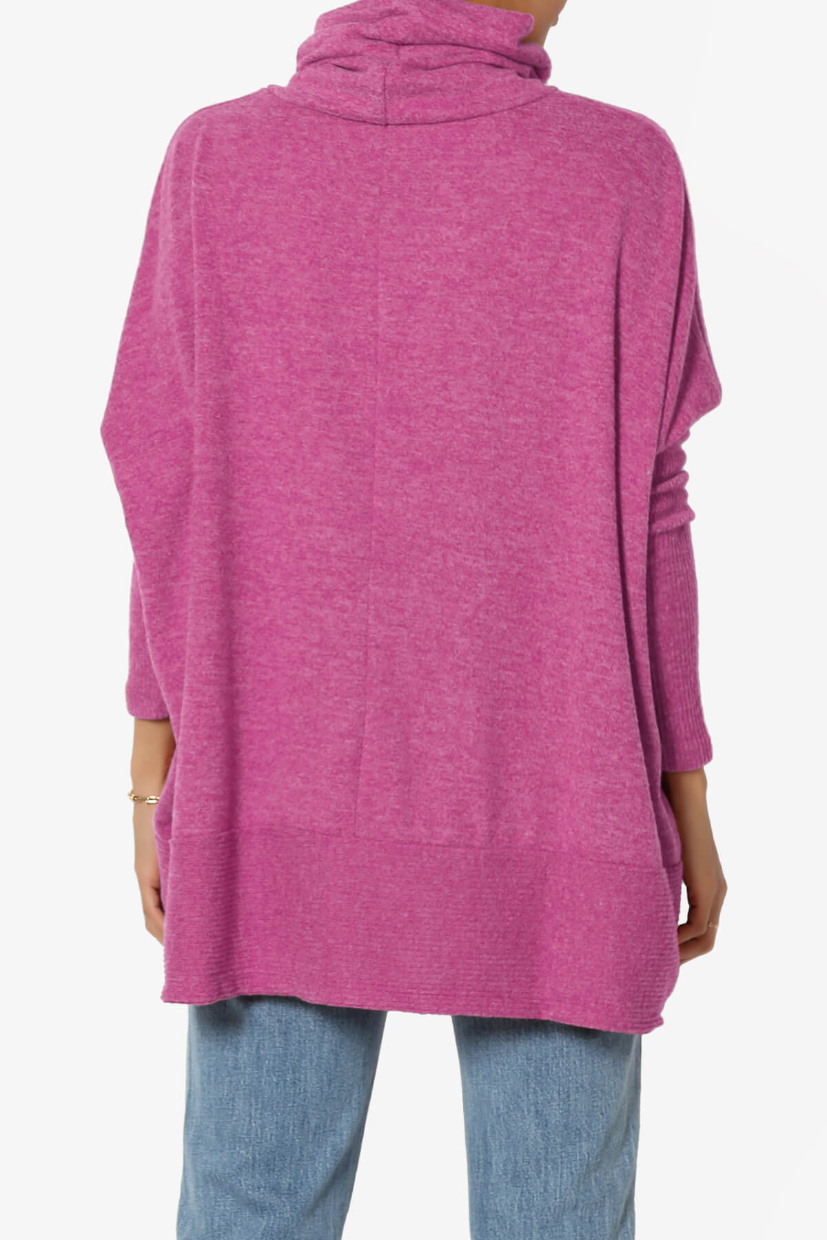 Load image into Gallery viewer, Barclay Cowl Neck Melange Knit Oversized Sweater

