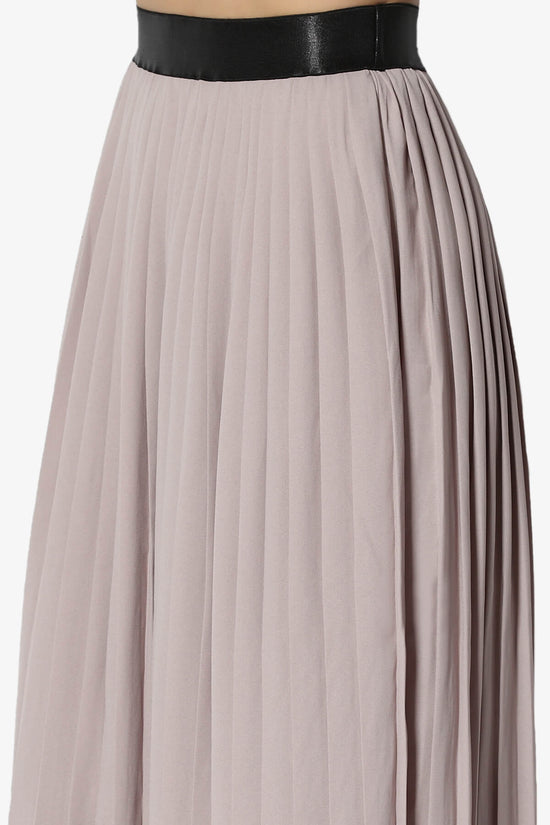 Barria Flowy Maxi Pleated Skirt LIGHT MOCHA_5